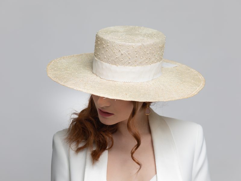 Sombrero cordobes de paja de nudos Claraele