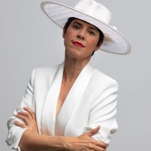 Fedora claraele sombrero novia 1